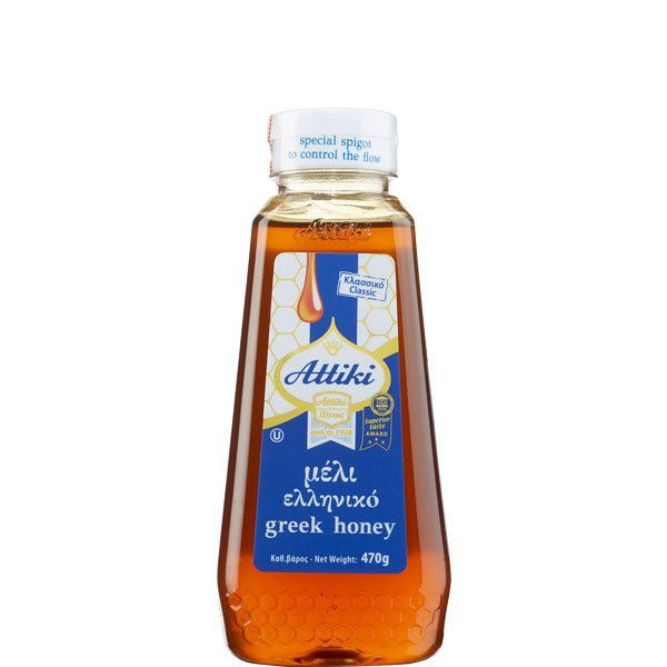Attiki Thymianhonig aus Wild- und Waldblüten (470g) von Attiki bei Araxxon  - Hochwertiges griechisches Produkt.   Attiki Thymianhonig aus Wild- und Waldblüten (470g) από Attiki στο Araxxon  - Αυθεντικό ελληνικό προϊόν.